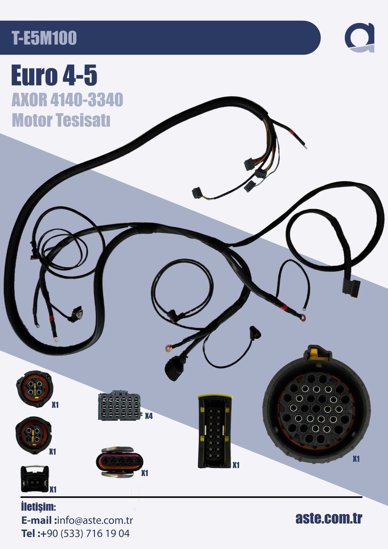 Euro 4-5 Axor 4140-3340 Motor Tesisatı (T-E5M100)