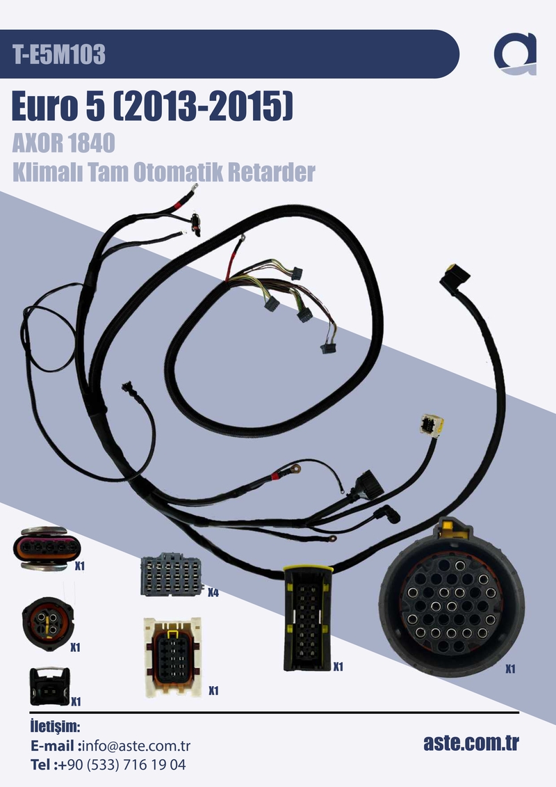 Euro 5 (2013-2015) Axor 1840 Klimalı Tam Otomatik Retarder (T-E5M103)