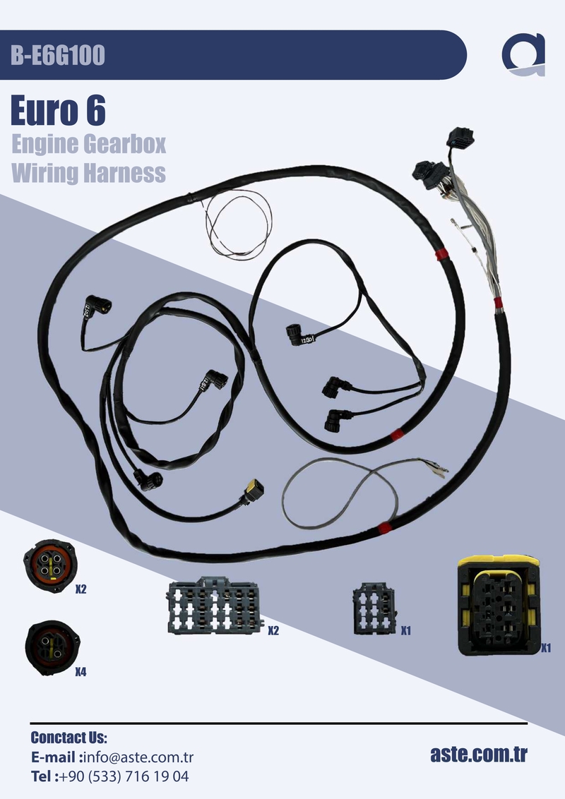 Euro 6 Engine Gearbox Wiring Harness (B-E6G100)