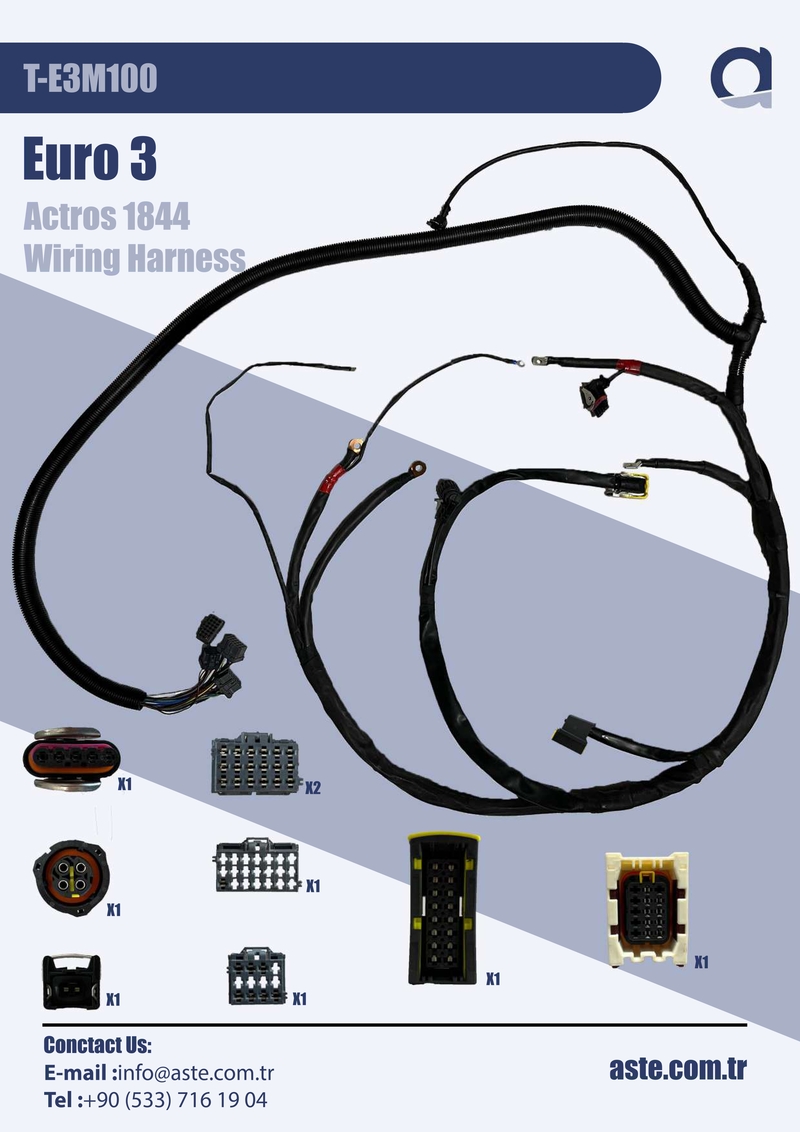 Euro 3 Actros 1844 Wiring Harness (T-E3M100)