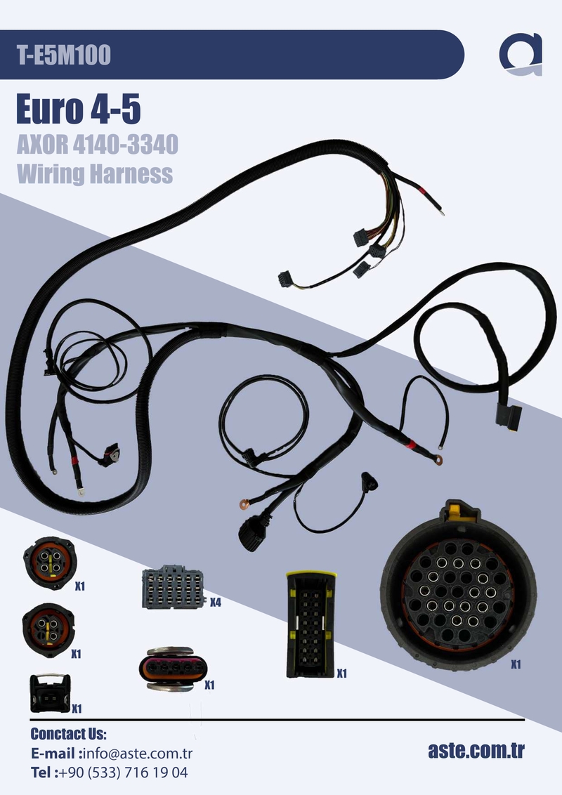 Euro 4-5 Axor 4140-3340 Wiring Harness (T-E5M100)